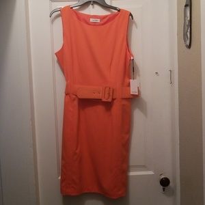 Calvin klein orange dress